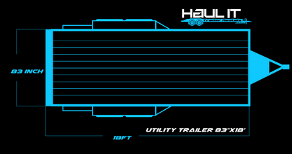 Haul It - Utility Trailer 83”x18’ Daily Rental